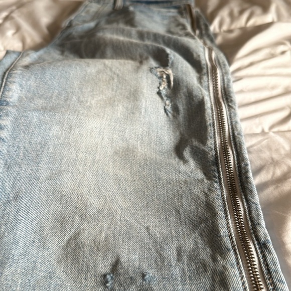 Pistola Fun Side Funtional Zipper Blue Denim jeans size 29 - Picture 10 of 13